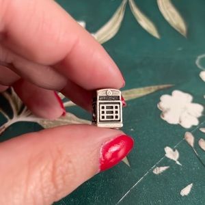 Pandora British Phone Booth Call Me Charm